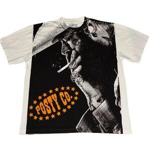 Post Malone T Shirt XL White Big Ass Stadium Tour All Over Print Posty NEW *spot